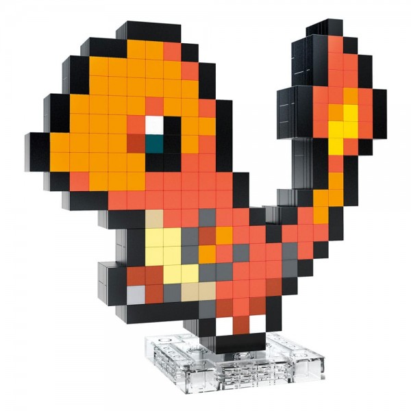 Pokémon - MEGA Bauset Glumanda Pixel Art: Mattel