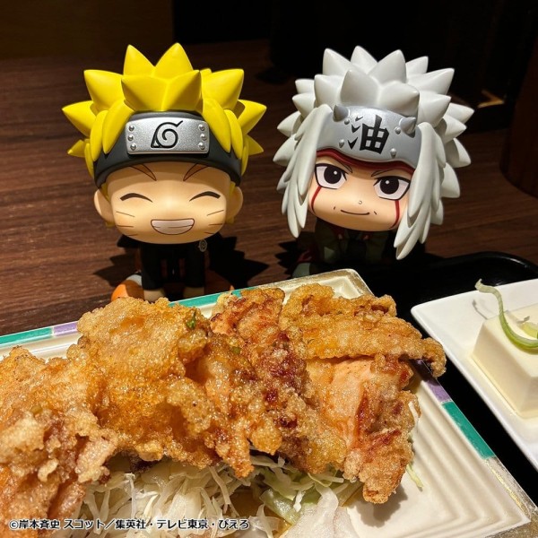 Naruto Shippuden - Naruto & Jiraiya Figuren / Look Up (with gift): Megahouse
