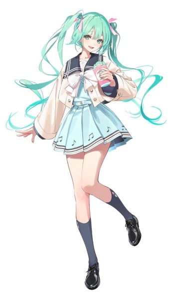 Hatsune Miku - Sweet School Life Figur / Pure Version: Furyu