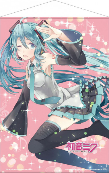 Hatsune Miku Wallscroll / Pink Glitter Motiv: POPbuddies