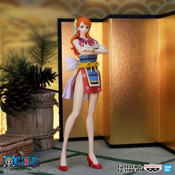 One Piece - Nami Figur / Glitter & Glamours - Wanokuni Style II Ver. A : Banpresto