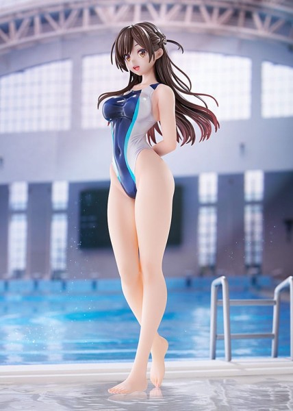 Rent-a-Girlfriend - Chizuru Mizuhara Statue / Light Blue Line Swimwear Ver.: Amakuni