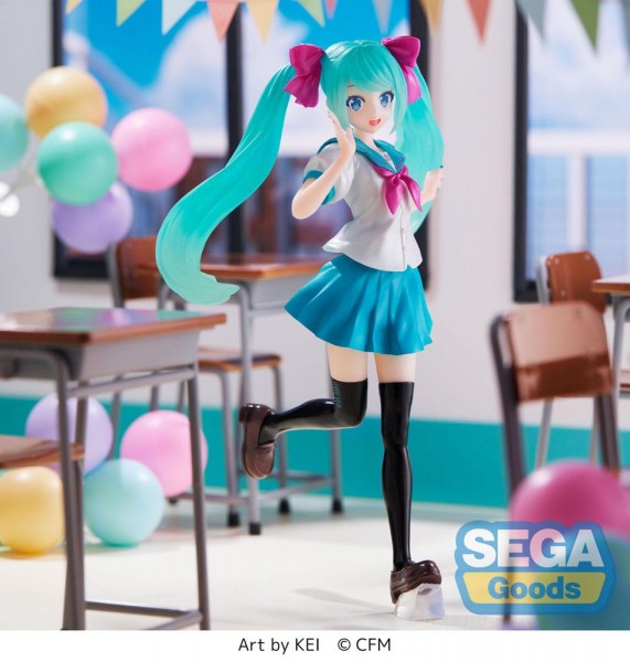 Hatsune Miku Luminasta - Hatsune Miku Figur / 16th Anniversary KEI Version: Sega