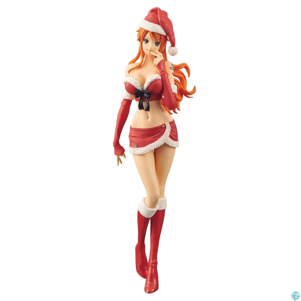 One Piece - Nami Figur - Glitter & Glamours / Christmas Style rot: Banpresto