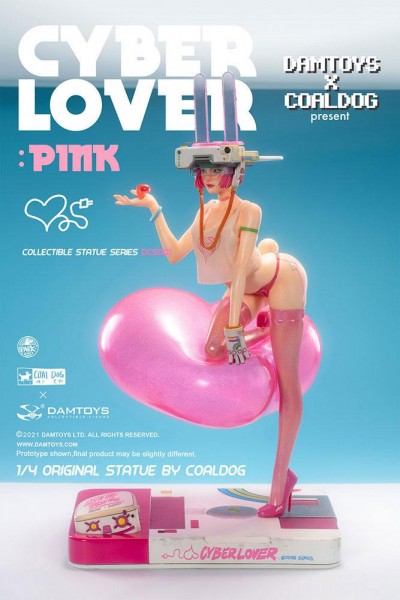 Coal Dog - Pink Statue / Cyberlover: Damtoys