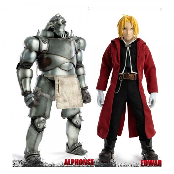 Fullmetal Alchemist: Brotherhood - Alphonse & Edward Elric Twin Pack Actionfigur: Threezero