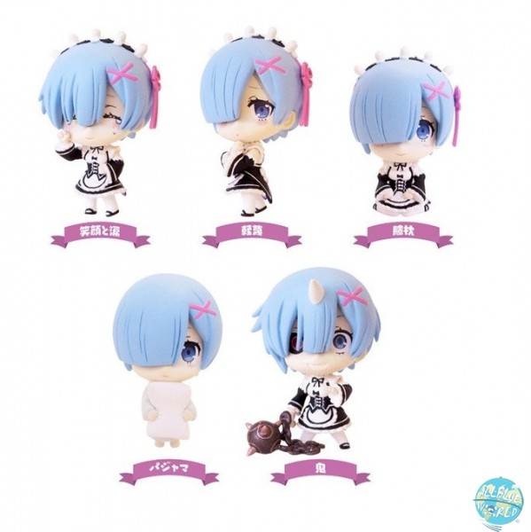 Re:Zero Starting Life in Another World - Rem Minifiguren Set (6Stk): Bushiroad Creative