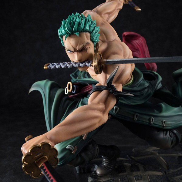 One Piece - Lorenor Zorro Statue / SA-Maximum [Beschädigte Verpackung]: MegaHouse