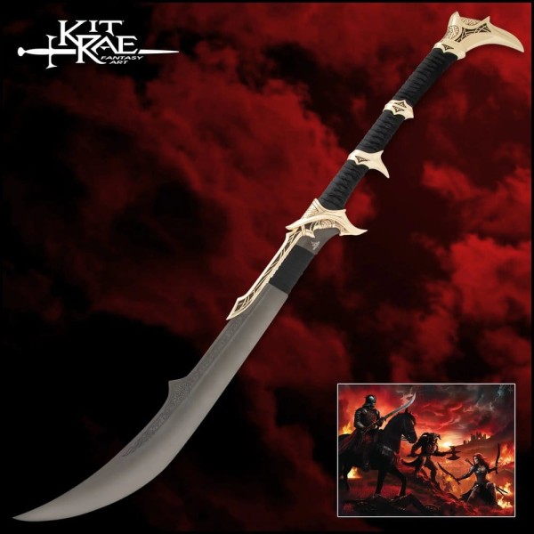 Kit Rae - Savathos-Mithrodin Replik / Swords of the Ancients - Kriegsschwert Gold Version: United Cu