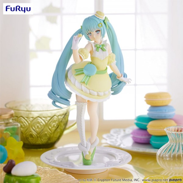 Hatsune Miku - SweetSweets Statue / Exceed Creative - Series Macaroon Citron Color Ver.: Furyu