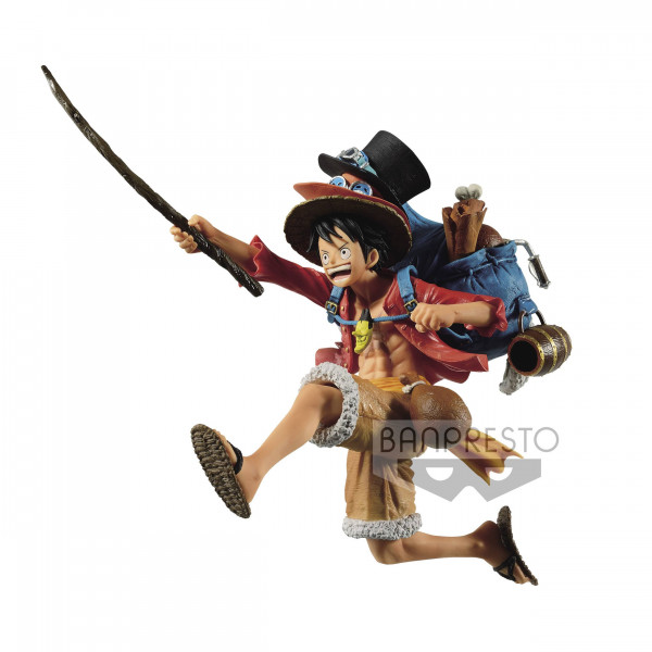 One Piece - Monkey D. Ruffy Figur / Three Brothers: Banpresto