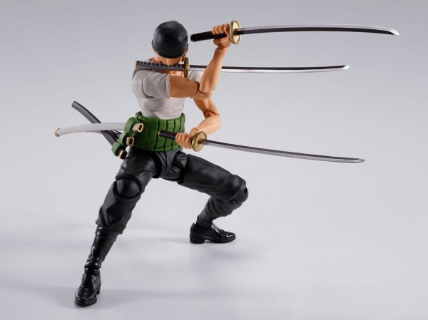 One Piece - Roronoa Zoro Actionfigur / S.H. Figuarts - Romance Dawn Ver.: Bandai Tamashii Nations