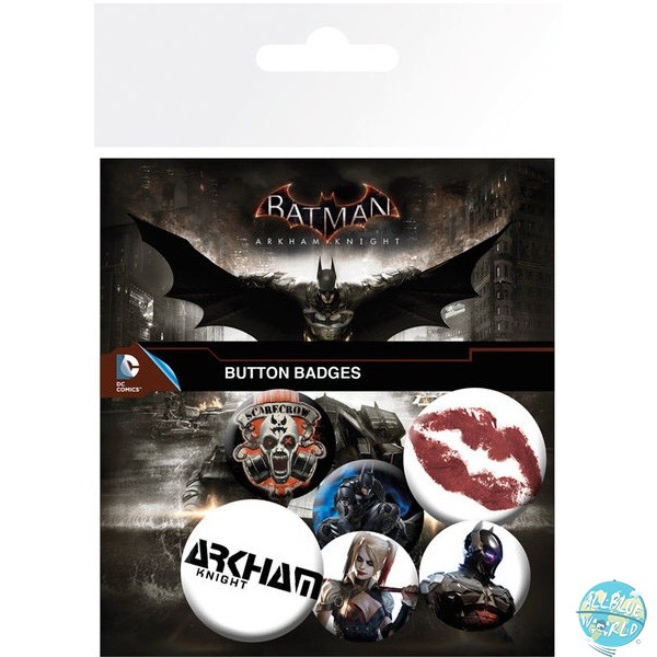 Batman Arkham Knight - Ansteck-Buttons 6er-Pack Mix: GYE