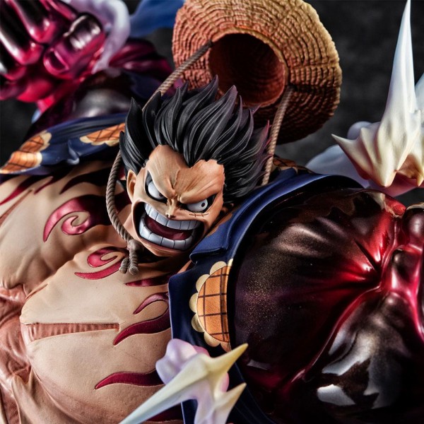 One Piece - Ruffy Statue / SA-Maximum - Gear 4 Bounce Man Ver.2 [BESCHÄDIGTE VERP.]: MegaHouse