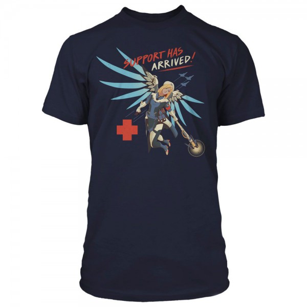 Overwatch - T-Shirt / Support Has Arrived - Unisex "S": Cotton Division