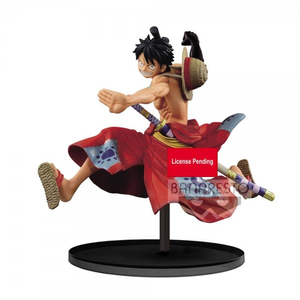 One Piece - Monkey D. Ruffy Figur / Record Collection: Banpresto