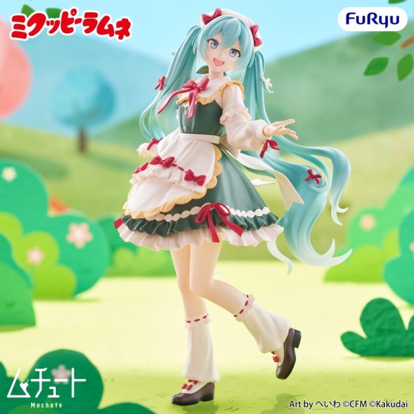 Hatsune Miku Figur / Muchute - Mikuppy Ramune Version: Furyu