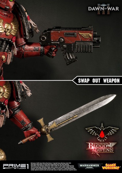 Warhammer 40K Dawn of War III - Space Marine Blood Ravens Statue: Prime 1 Studio
