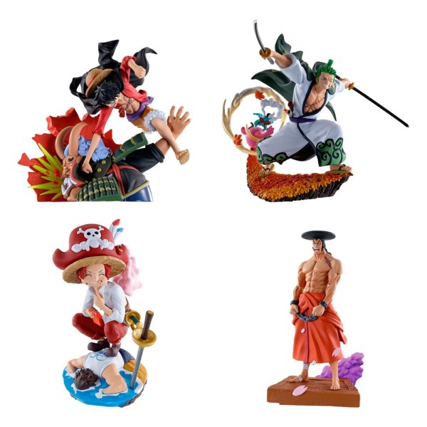 One Piece - Mini-Statue / Petitrama - Logbox - Re Birth Wano Kuni Vol. 1 Set 9: Megahouse