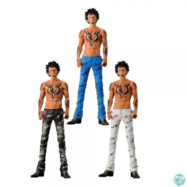 One Piece Law Figur - Jeans Freak schwarz, blau oder weiß: Banpresto