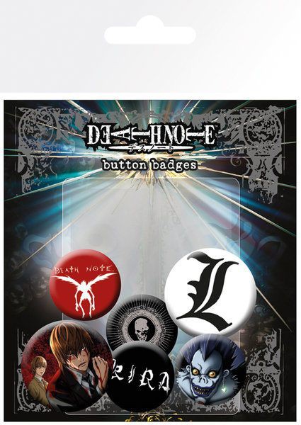 Death Note - Ansteck-Buttons 6er-Pack Mix: GYE