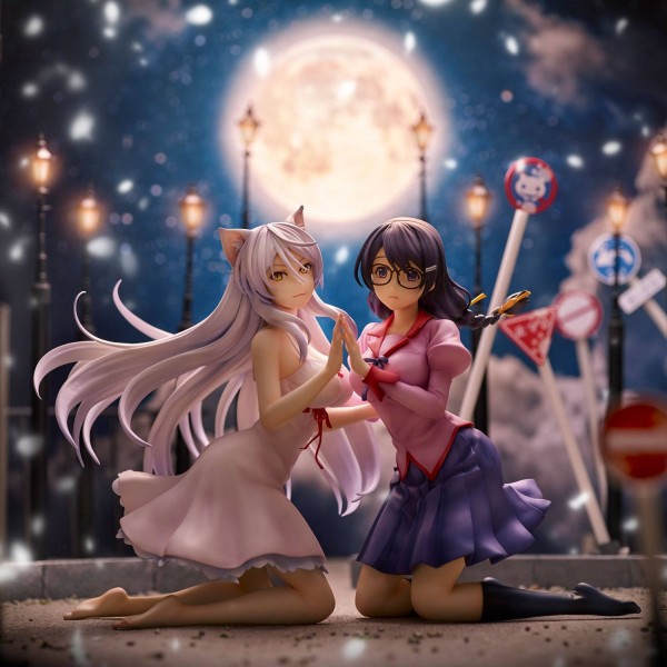 Nekomonogatari - Tsubasa & Hanekawa Statuen-Set [NEUAUFLAGE]: Union Creative