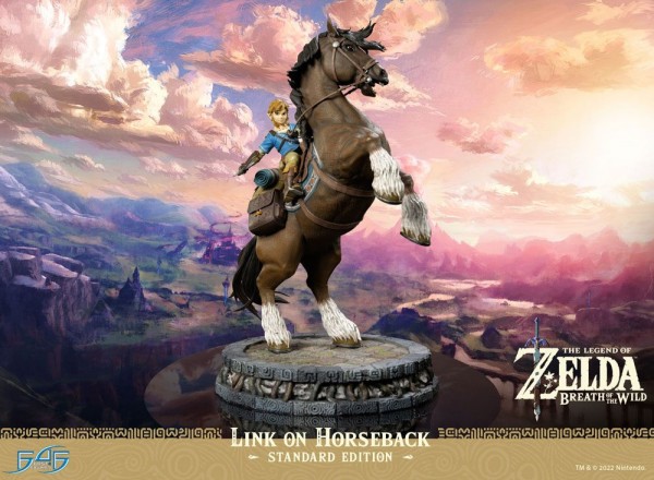 The Legend of Zelda Breath of the Wild - Link on Horseback Statue: First 4 Figures