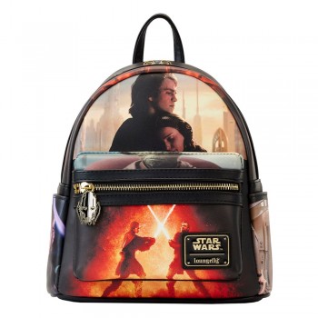 Vorschau: Star Wars - Revenge of the Sith Scene Rucksack: Loungefly Vorschau: Star Wars - Revenge of the Sith Scene Rucksack: Loungefly