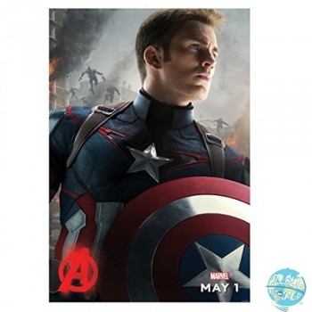 Vorschau: Avengers Age of Ultron Pyramide Poster Captain America 61 x 91cm Vorschau: Avengers Age of Ultron Pyramide Poster Captain America 61 x 91cm