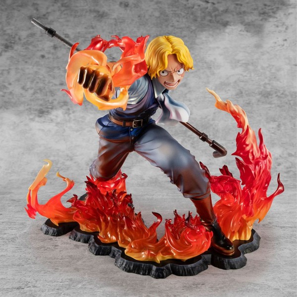 One Piece - Sabo Statue / P.O.P - Fire Fist Inheritance Limited Edition: MegaHouse