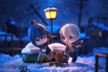 No. 6 Chibi -Minifiguren Shion and Nezumi: A Distant Snowy Night Ver.: Good Smile Company No. 6 Chibi -Minifiguren Shion and Nezumi: A Distant Snowy Night Ver.: Good Smile Company
