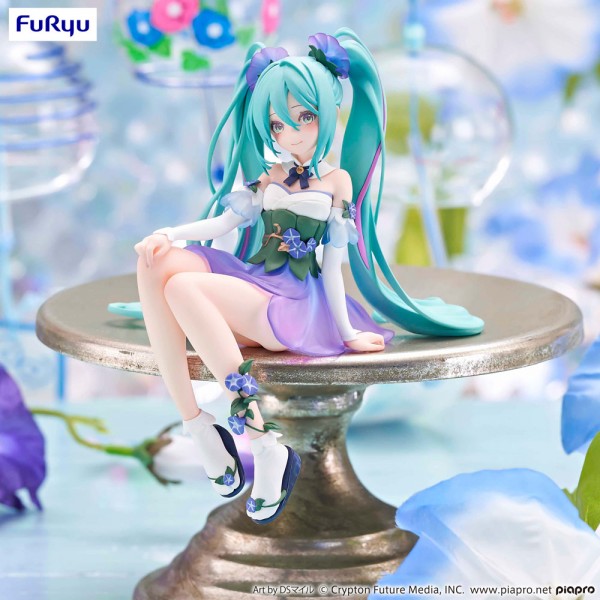 Hatsune Miku - Hatsune Miku Noodle Stopper / Miku Flower Fairy Morning Glory Statue: FuRyu