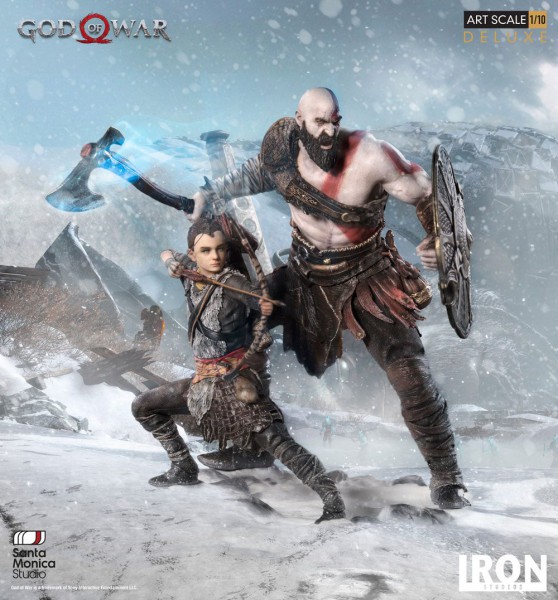 God of War - Kratos & Atreus Statue: Iron Studios