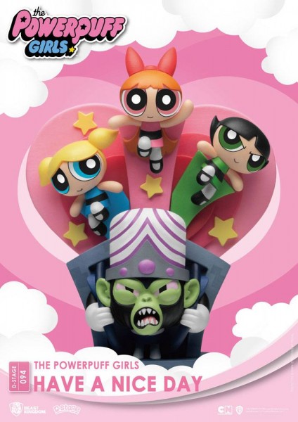 Powerpuff Girls: Buttercup, Blossom und Bubbles Diorama Figur / Have A Nice Day: Beast Kingdom Toys