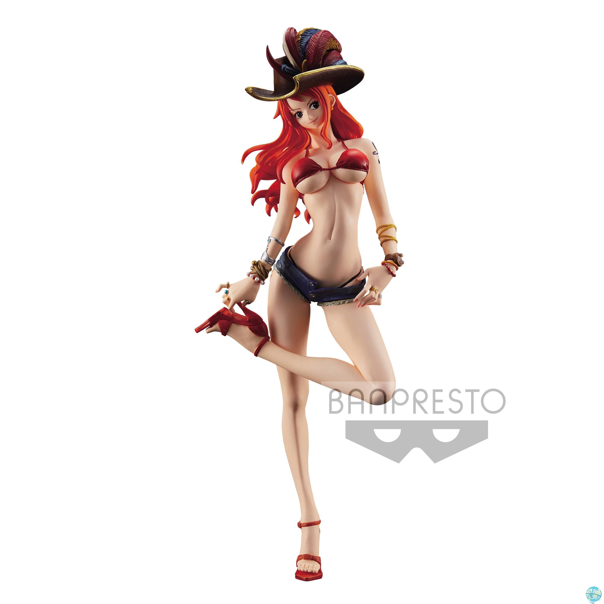One Piece Nami Anime Manga Figuren Figure Figur H:34cm Box PVC Neu 