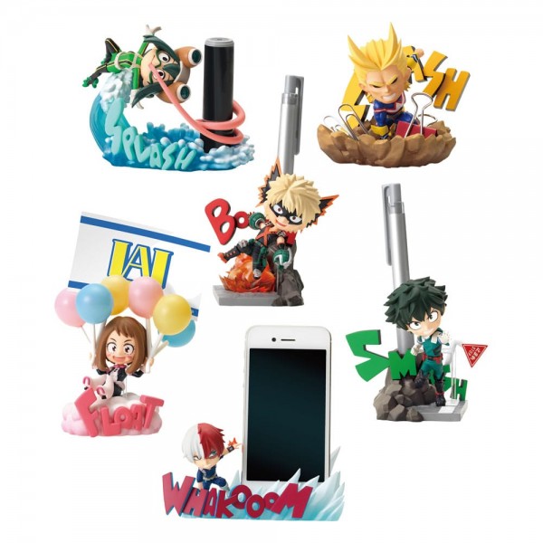 My Hero Academia - Desktop Heroes 6er-Pack Minifiguren / Display: Re-Ment