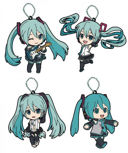 Hatsune Miku Gummi-Anhänger 4er-Set: Good Smile Company