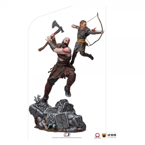 God of War - Kratos & Atreus Statue / Art Scale: Iron Studios
