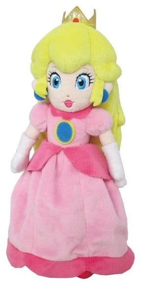Super Mario - Princess Peach Plüschfigur: Sanei