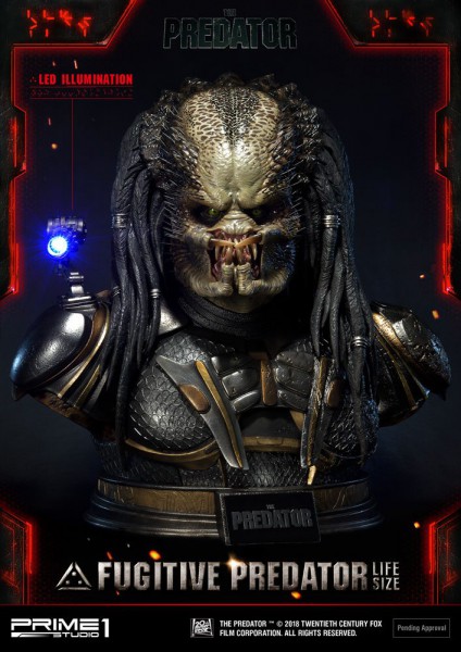 Predator 2018 - Fugitive Predator Büste: Prime 1 Studio