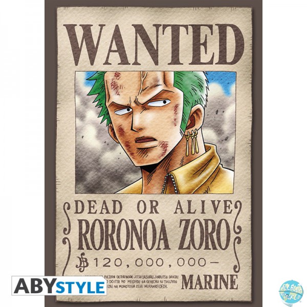 One Piece Posatkarten - Set 2 Zorro Wanted & Co.