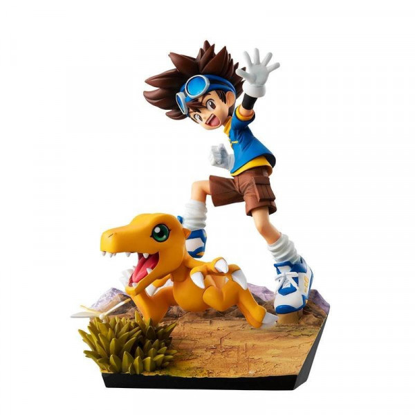 Digimon Adventure - Taichi Yagami & Agumon Statue / G.E.M. Series - 20th Anniversary [NEUAUFLAGE]: M