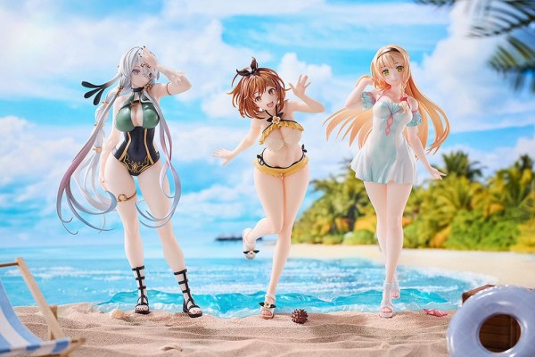 Atelier Ryza: Ever Darkness & the Secret Hideout - Ryza, Klaudia, Lila Statue / 3er-Set Swimsuit Ver
