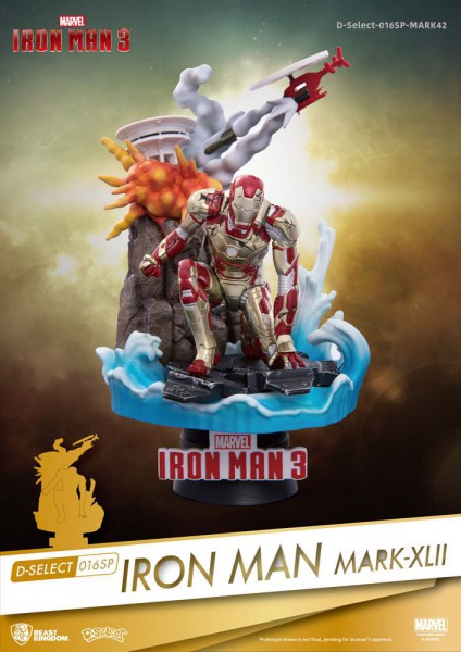 Marvel - Iron Man Mark XLII Figur / D-Select: Beast Kingdom Toys