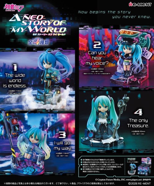 Hatsune Miku - Neo Story Minifiguren: Re-Ment