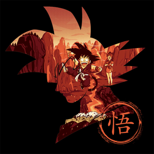 Old Times Goku - Motivshirt Größe "L" / Unisex: Pampling