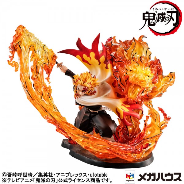 Demon Slayer Kimetsu no Yaiba - Kyojuro Rengoku Statue / G.E.M. Flame Breathing Fifth Form:Flame Tig