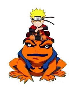 Naruto Shippuden - Naruto and Gamakishi 20 cm LED Leuchte: Teknofun