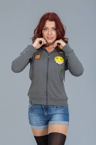 Overwatch - Hoody mit Reißverschluß / Junkrat - Girlie S: Level Up Wear