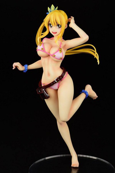 Fairy Tail - Lucy Heartfilia Statue / Swimwear Gravure Style - Side Tail [BESCHÄDIGTE VERP.]: Orca T